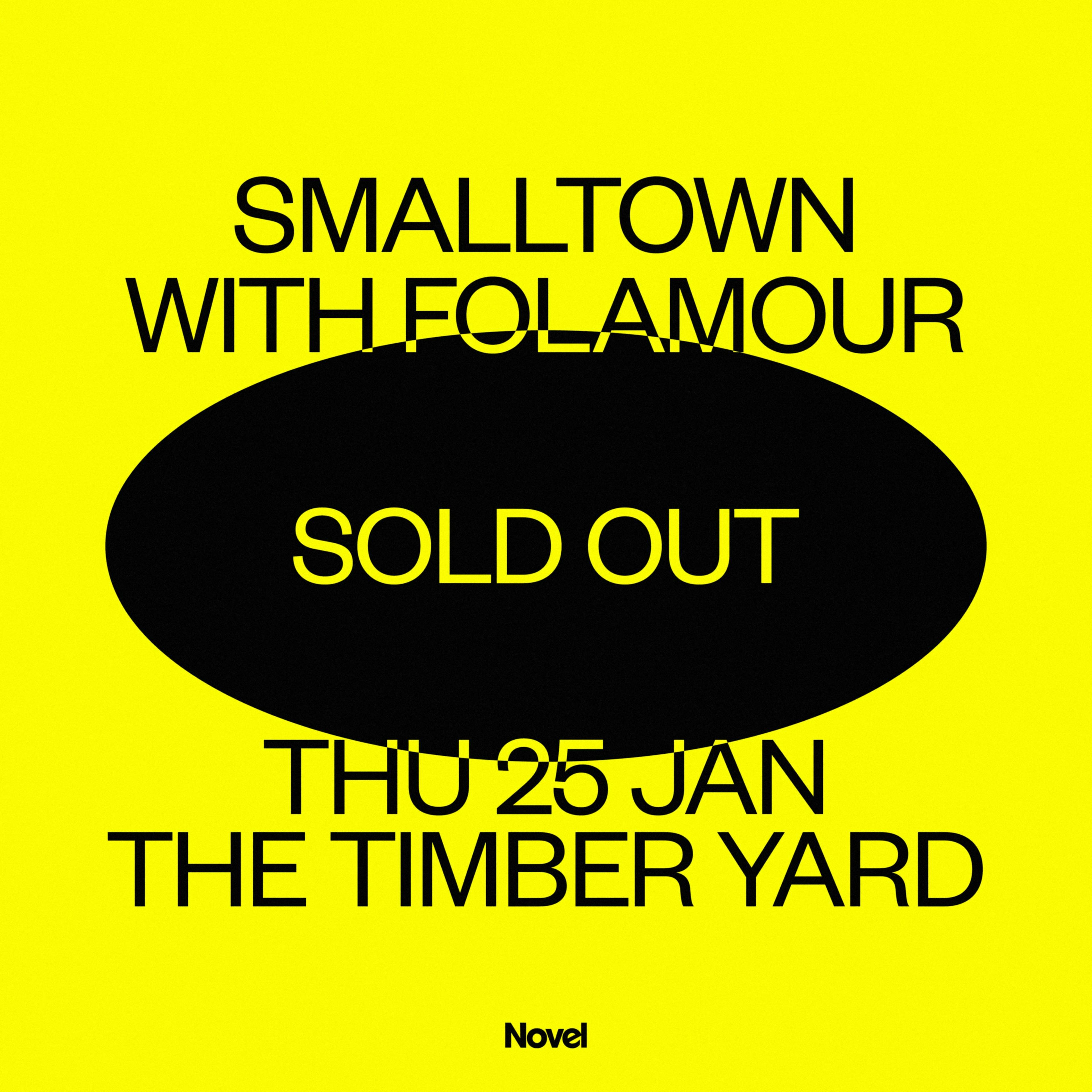 SOLD OUT - smalltown with Folamour, Dam Swindle + Laurence Guy (Public Holiday Eve)